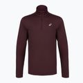Bluză de alergare pentru bărbați ASICS Core Ls 1/2 Zip Winter Top dark currant