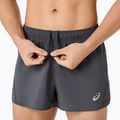 Pantaloni scurți de alergare pentru bărbați Asics Core Split Short Carrier Grey 5