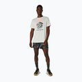 Tricou de alergare pentru bărbați Asics Fujitrail Logo Ss Top Cream 2
