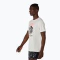 Tricou de alergare pentru bărbați Asics Fujitrail Logo Ss Top Cream 4