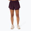 Pantaloni scurți de alergare pentru femei ASICS Nagino Run 2-N-1 dark aubergine