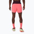Pantaloni scurți de alergare pentru bărbați Asics Fujitrail All Over Print 5In Short Blazing Coral/Dark Aubergine 3