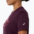 Tricou de alergare pentru femei Asics Fujitrail Logo Ss Top Dark Aubergine 7