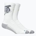 Șosete ASICS Performance Run Crew brilliant white/illuminate yellow/f.eal