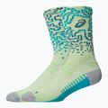 Șosete ASICS Performance Run Crew illuminate yellow/foggy teal 2