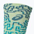 Șosete ASICS Performance Run Crew illuminate yellow/foggy teal 3