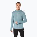 Bluză termoactivă pentru bărbați ASICS Road Winter Seamless Top foggy teal