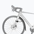 Apărători de bicicletă Topeak Tetrafender R1&R2 Road set black 8