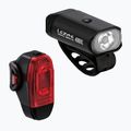 Set de lumini pentru biciclete Lezyne Mini Drive 400XL / KTV Drive+ Perechea negru/negru