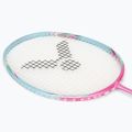 Rachetă de badminton VICTOR DriveX 6SP QM fluorescent rose-red/light blue 5