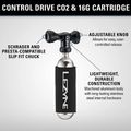 Pompă pentru bicicletă Lezyne Control Drive CO2 + 1 x cartridge 16 g gloss black 3