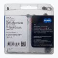 Lanț de bicicletă KMC X9 122 verigi 9rz gri-argintiu BX09NG122 2