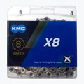 Lanț de bicicletă KMC X8 114 verigi 8rz argintiu BX08NP114