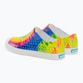 Pantofi de sport pentru copii Native Jefferson Print Shell white/shell white/neon multi tie dye 3