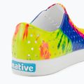 Pantofi de sport pentru copii Native Jefferson Print Shell white/shell white/neon multi tie dye 9