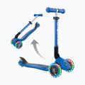 Trotinetă cu 3 roți pentru copii Globber Junior Foldable Lights navy blue 5