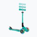 Trotinetă cu 3 roți pentru copii Globber Junior Foldable Lights dark emerald green 7