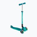 Trotinetă cu 3 roți pentru copii Globber Primo Foldable Plus Lights dark emerald green