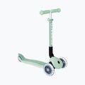 Trotinetă cu 3 roți pentru copii Globber Junior Foldable Lights Eco pistachio
