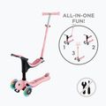 Trotinetă cu 3 roți pentru copii Globber Go.Up Sporty Lights pastel pink 15