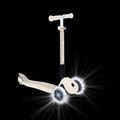 Trotinetă cu trei roți pentru copii Globber Junior Foldable Lights Eco coconut 11