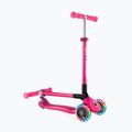 Trotinetă cu trei roți pentru copii Globber Primo Foldable Lights fuchsia 5