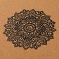 Yoga Design Lab Cork Cork maro yoga mat CorM-3.5-Mandala negru 4