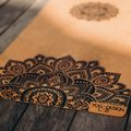 Yoga Design Lab Cork Cork maro yoga mat CorM-3.5-Mandala negru 7