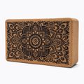 Cărămidă de yoga Yoga Design Lab Cork Yoga BL-Cork-Mandala, negru 3