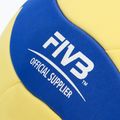 Minge de volei Mikasa VS123W yellow/blue mărimea 5 3