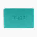 Cub pentru yoga Myga Foam Block turquoise