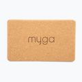 Cub pentru yoga Myga Cork Block brown