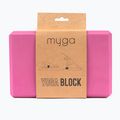 Cub pentru yoga Myga Foam Block pink 4