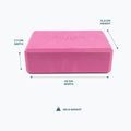 Cub pentru yoga Myga Foam Block pink 5