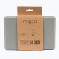 Cub pentru yoga Myga Foam Block do jogi grey 2