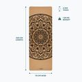 Covoraș de yoga Myga Mandala XL 6 mm brown 7