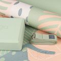 Set de yoga Myga Palm Yoga Set mat + block + green strap 4