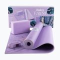 Set de yoga Myga Chakra Yoga Set mat + block + purple strap 3