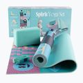 Set de yoga Myga Spirit Yoga Set mat + block + turquoise strap 11