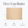 Pătură pentru yoga Myga Fleece sand 10