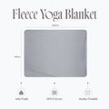Pătură pentru yoga Myga Fleece stone 9