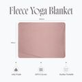 Pătură pentru yoga Myga Fleece blush 10