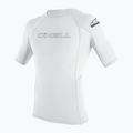 Tricou de înot pentru bărbați O'Neill Basic Skins Rash Guard alb