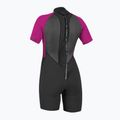 Costum de înot pentru femei O'Neill Reactor-2 2 mm Back Zip S/S Spring black/berry 2