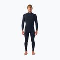 Costum de înot pentru bărbați O'Neill Hyperfreak 5/4+ mm Chest Zip Full black/black