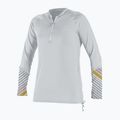 Longsleeve de înot pentru femei O'Neill Front Zip Sun white/mika