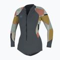 Femei O'Neill Bahia 2/1 Front Zip L/S Short Spring Tradewinds / jasmine neoprene foam
