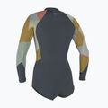 Femei O'Neill Bahia 2/1 Front Zip L/S Short Spring Tradewinds / jasmine neoprene foam 2