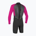 Costum de neopren pentru copii O'Neill Youth Reactor-2 2mm Back Zip LS Spring black/berry 2