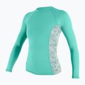 Longsleeve de înot pentru femei O'Neill Side Print Rash Guard hx7 opal/mirage tropical